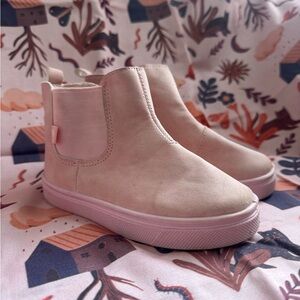 Toddler Pink Slip-On Ankle Boots